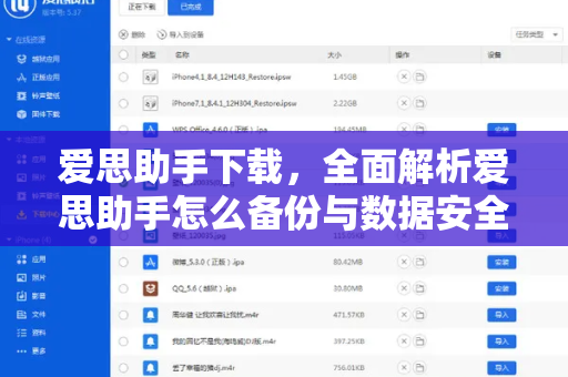爱思助手下载，全面解析爱思助手怎么备份与数据安全指南