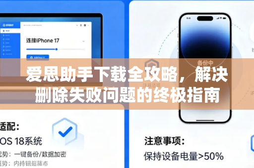 爱思助手下载全攻略，解决删除失败问题的终极指南